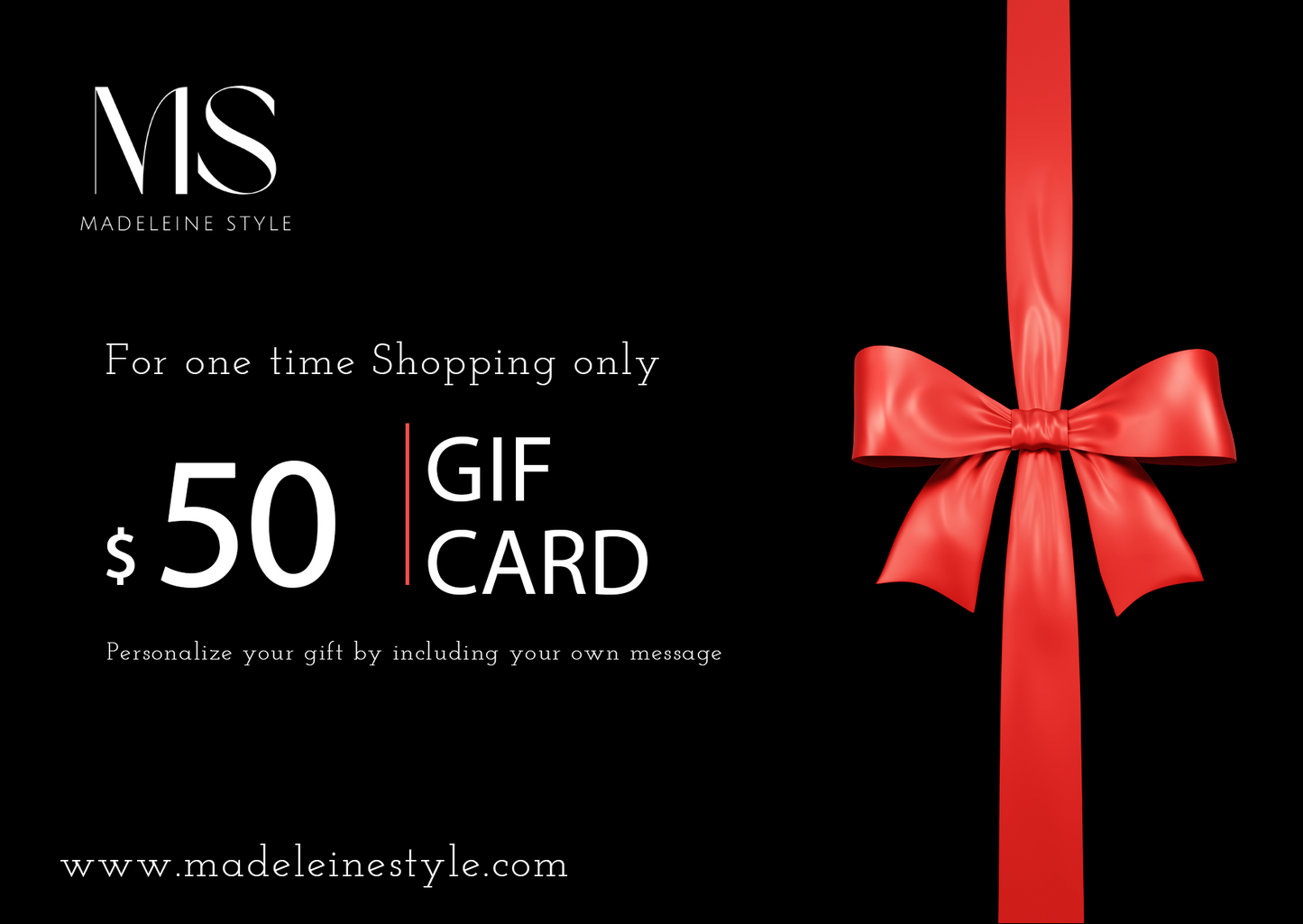 Gift Card Madeleine Style